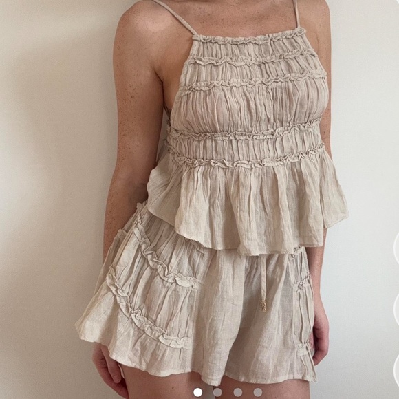 Free People Other - Free People Cream Angelina Set